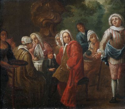 A Company at the Table by Unbekannt Unbekannt